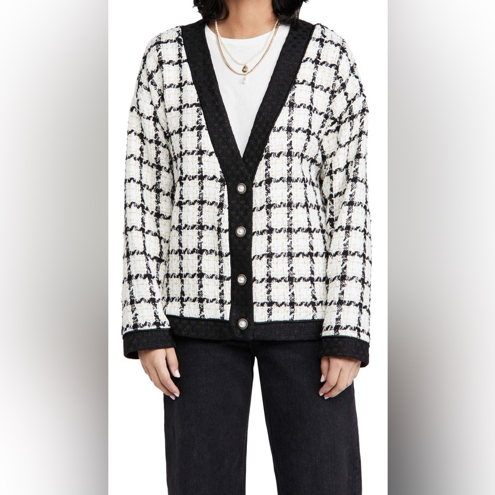 Sister Jane Tweed Cardigan Blazer Jacket XS - Picture 4 of 7